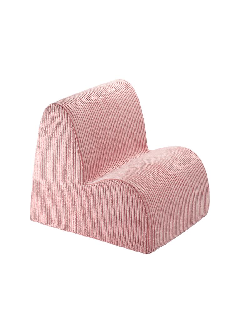 Fauteuil velours Rose