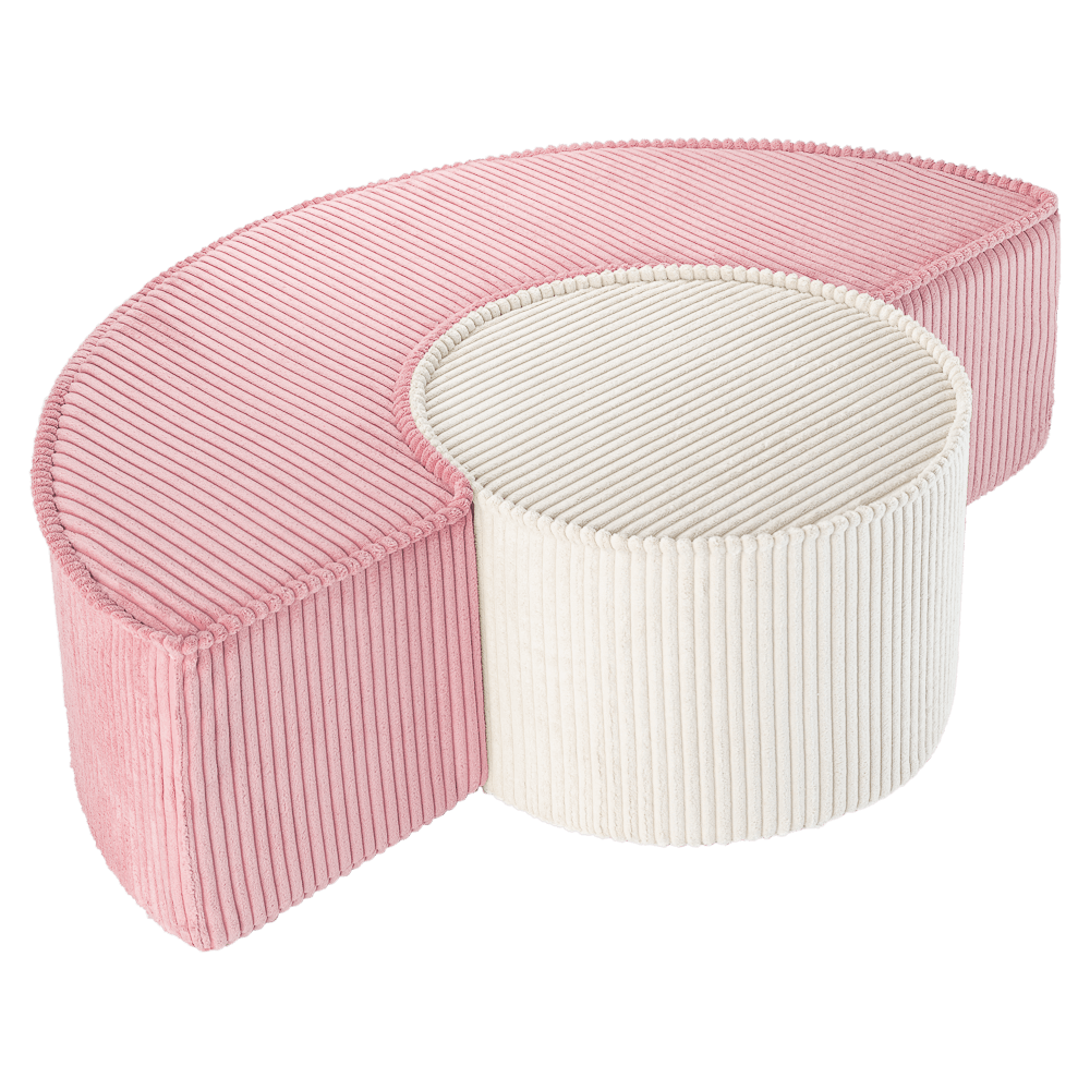 Roze Montessori poef