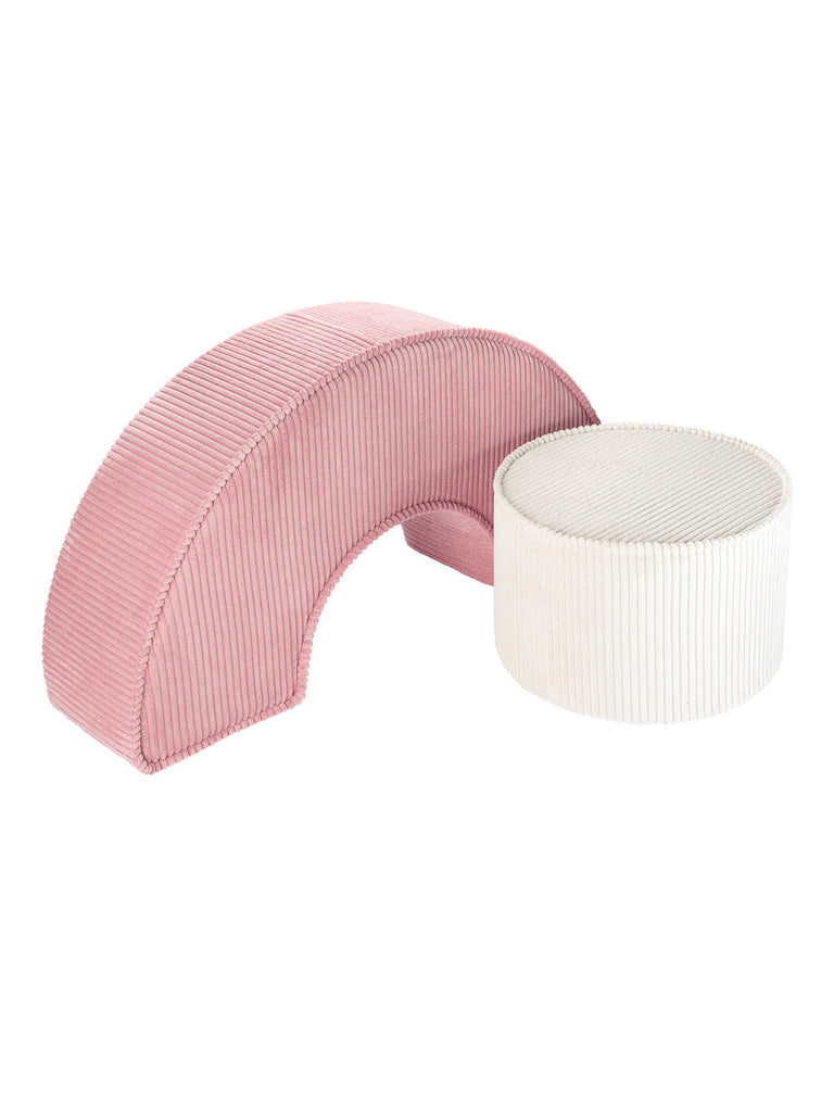 Roze Montessori poef