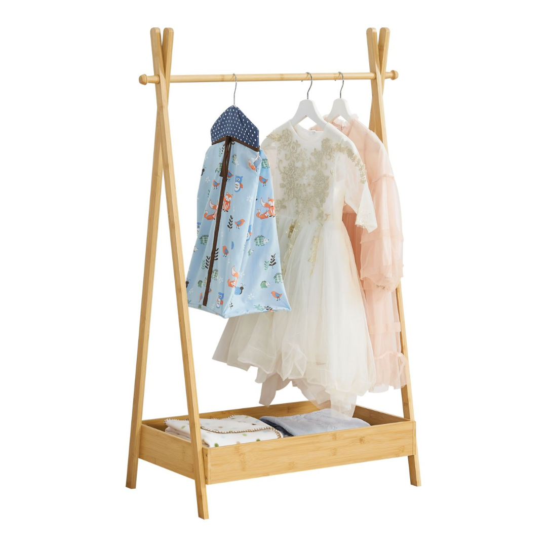 Portant à vêtements enfant + rangement