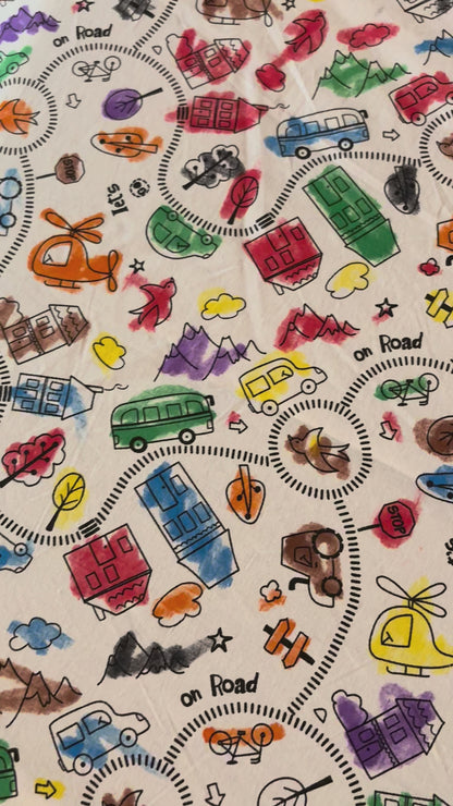 Housse de coloriage tapis de motricité