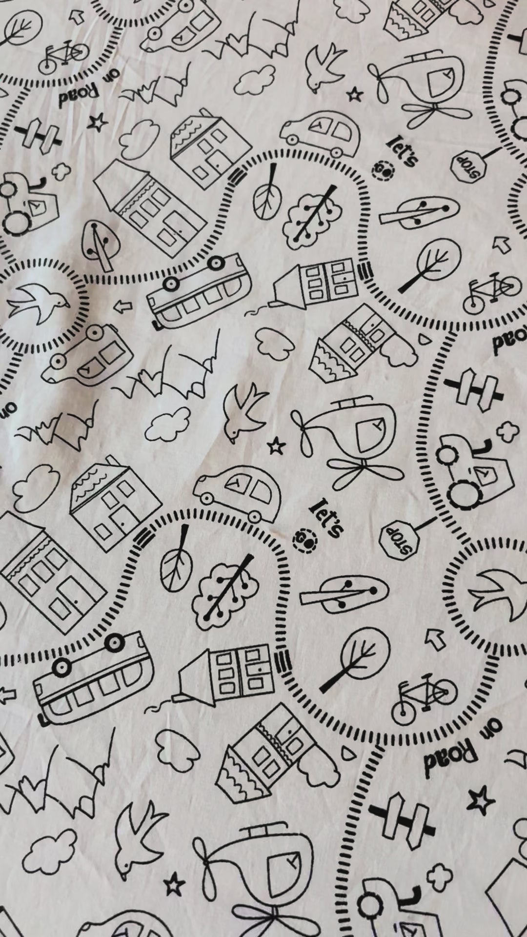 Housse de coloriage tapis de motricité