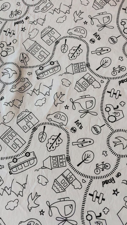 Housse de coloriage tapis de motricité