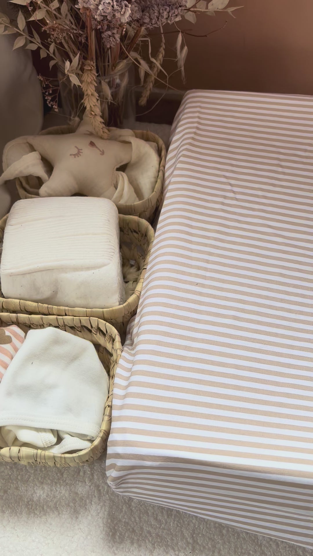 Luiermand + matras + dubbele gaashoes Beige