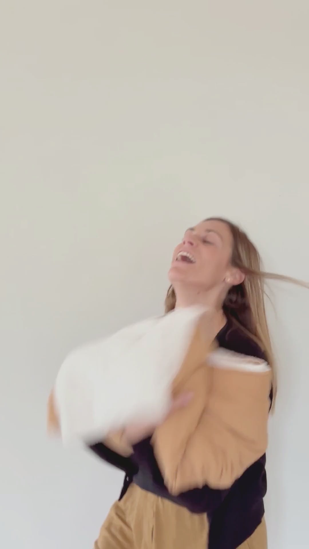 Couverture enfant gaze de coton Camel