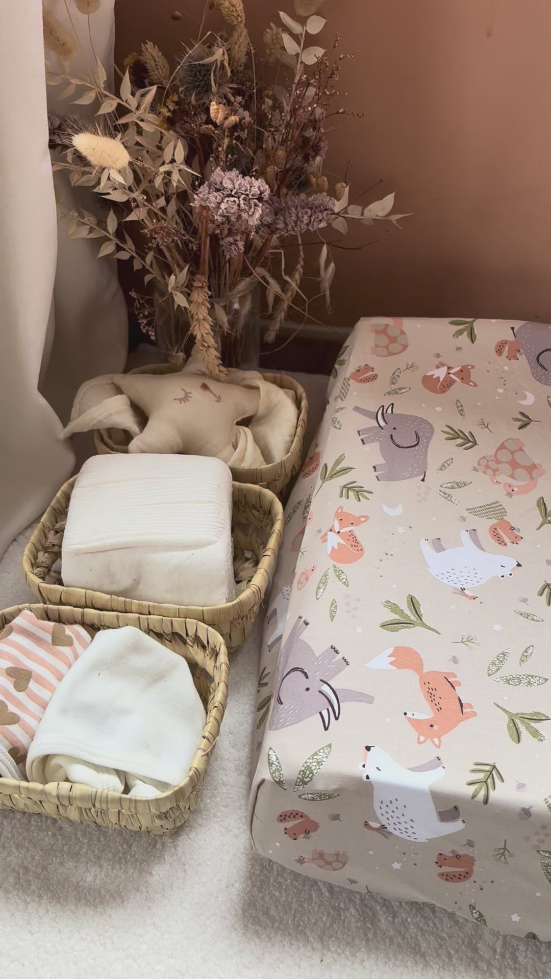 Luiermand + matras + dubbele gaashoes Beige