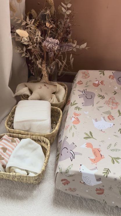 Luiermand + matras + dubbele gaashoes Beige