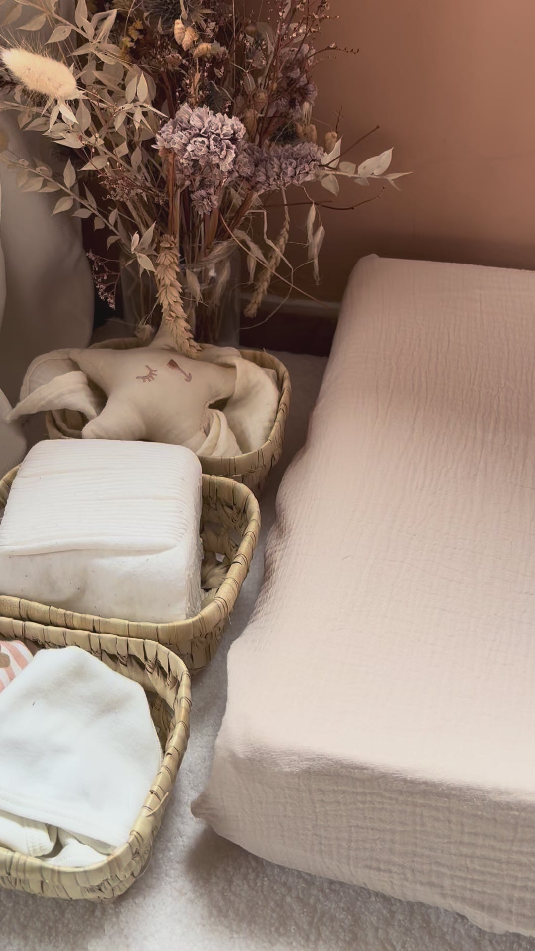 Luiermand + matras + dubbele gaashoes Beige