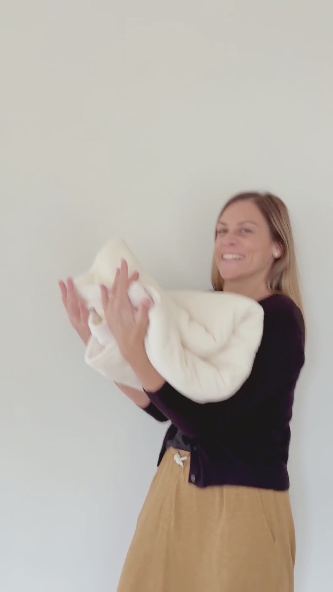 Couverture enfant gaze de coton Ecru