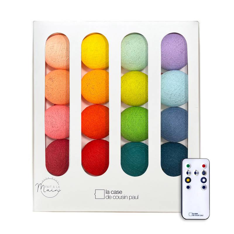 Guirlande lumineuse boule Multicolore