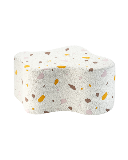 Pouf enfant Teddy bouclette Terrazzo