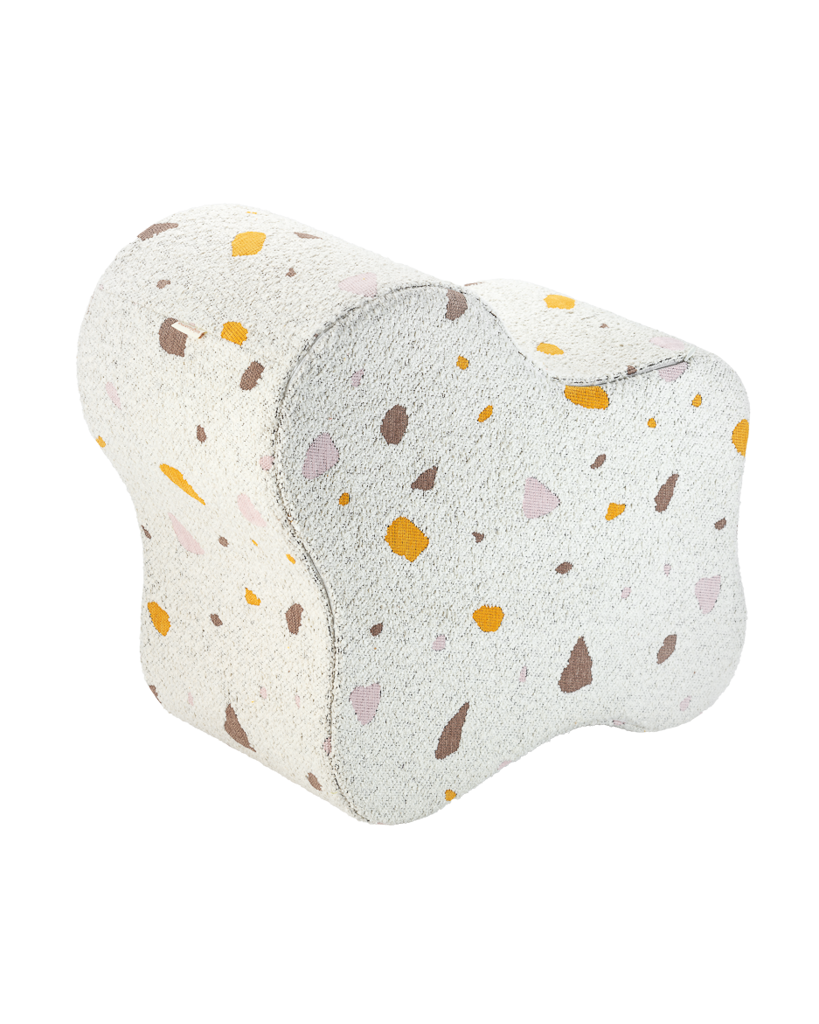 Pouf enfant Teddy bouclette Terrazzo