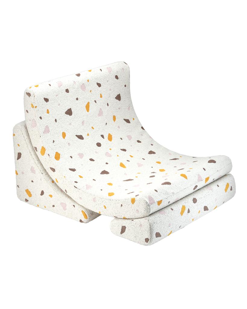 Fauteuil enfant Teddy bouclette Terrazzo