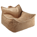 Fauteuil velours Caramel