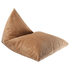 Pouf poire velours Caramel