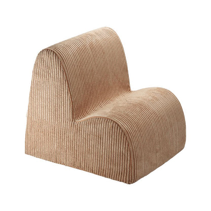Fauteuil velours Caramel