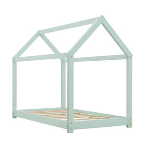 Lit cabane Montessori 80x160cm - Vert menthe