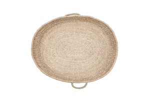 Couffin naturel en jonc de mer avec matelas