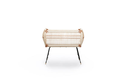 Co-sleeping wieg in rotan &amp;amp; leer - Martha