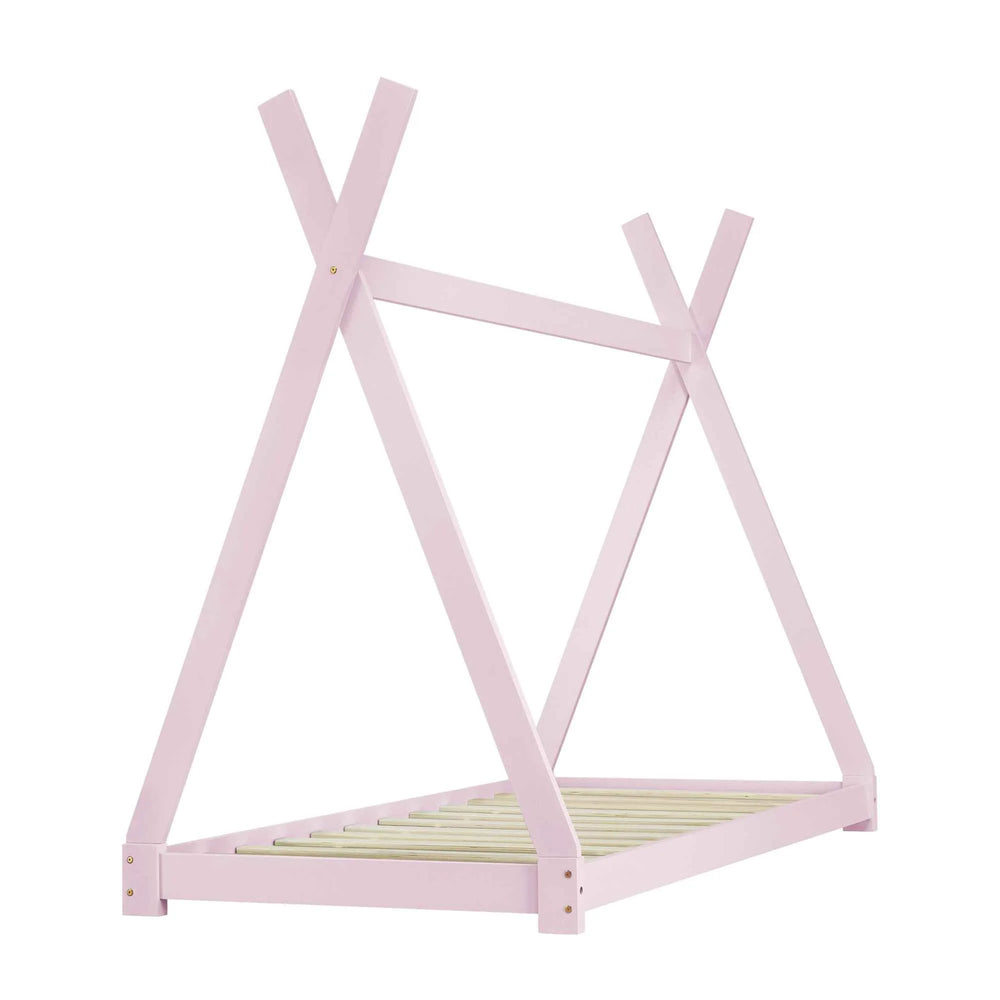 Tipi bed 90x200cm - Montessori - Roze