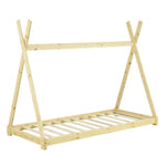 Tipi bed 90x200cm - Montessori - Natuurlijk hout