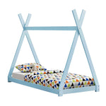 Tipi bed 90x200cm - Montessori - Blauw
