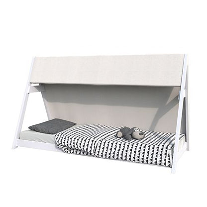 Lit cabane tipi Montessori en bois blanc