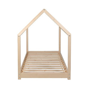 Lit cabane Montessori en bois naturel