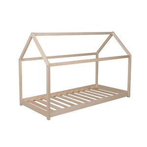 Letto a capanna Montessori in legno naturale