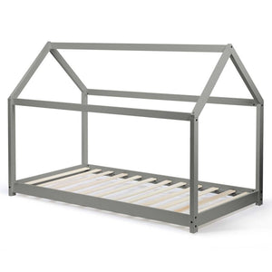Letto a cabina Montessori grigio