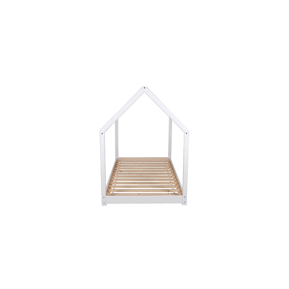 Lit cabane avec barrière