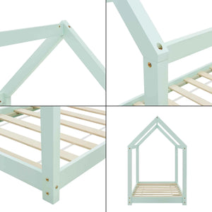 Lit cabane Montessori 80x160cm - Vert menthe