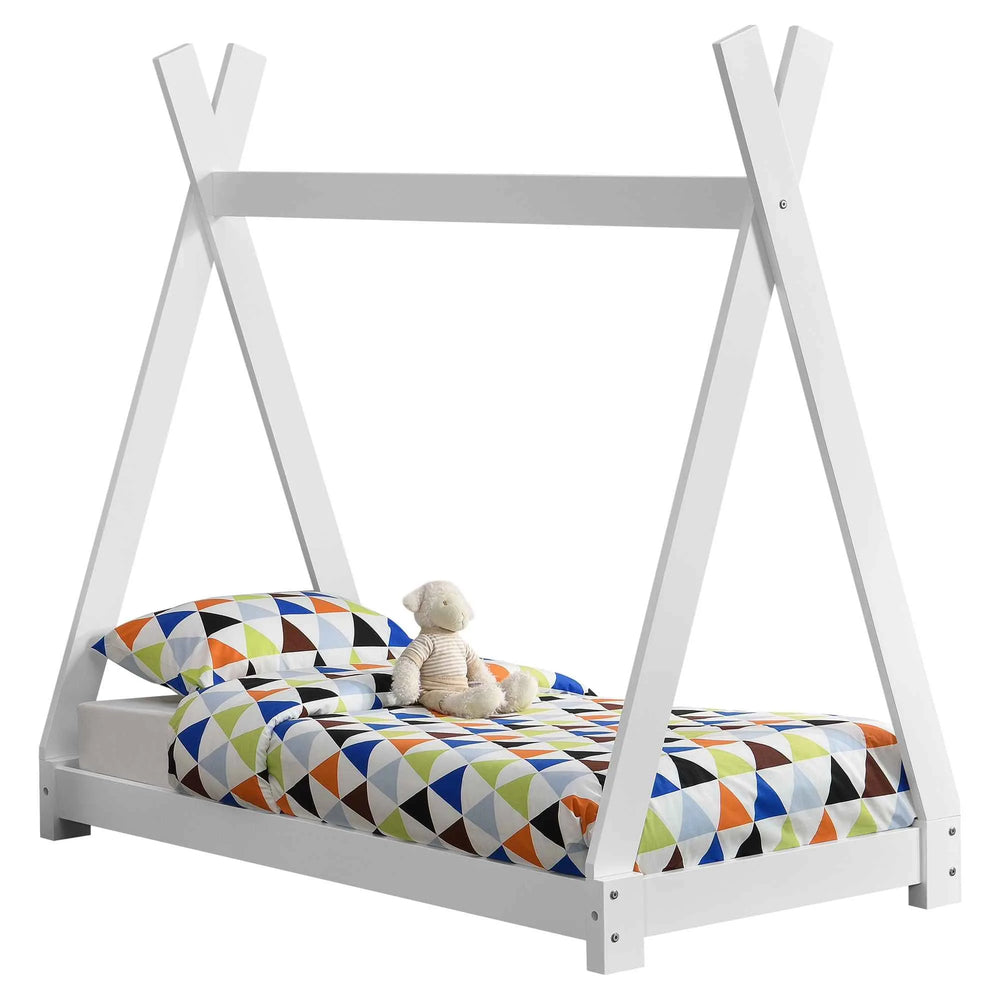 Tipi bed 70x140cm - Montessori - Wit