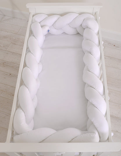 Grande Tresse de lit XXL Blanc