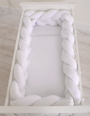 Grande Tresse de lit XXL Blanc