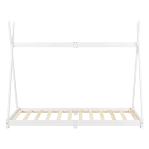 Tipi bed 90x200cm - Montessori - Wit