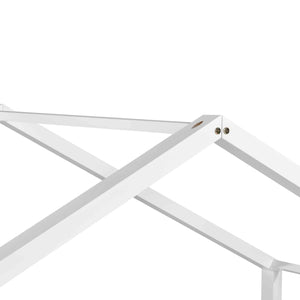 Lit cabane Montessori - 90x200cm - Blanc
