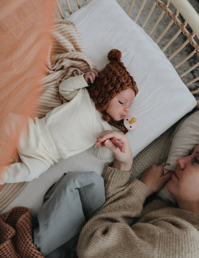 Culla co-sleeping in rattan e pelle - Martha