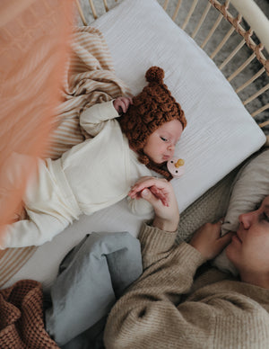 Culla co-sleeping in rattan e pelle - Martha