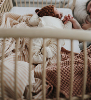 Culla co-sleeping in rattan e pelle - Martha