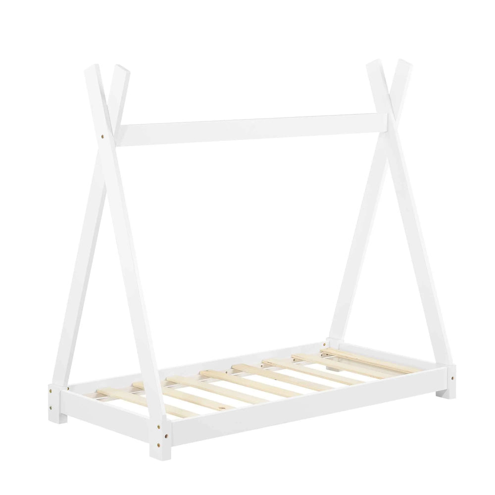 Tipi bed 70x140cm - Montessori - Wit