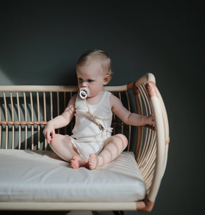 Culla co-sleeping in rattan e pelle - Martha