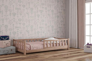 Lit Montessori pour tout petit avec sommier à lattes