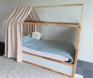 Baldacchino letto cabina beige per letto Kura Ikea