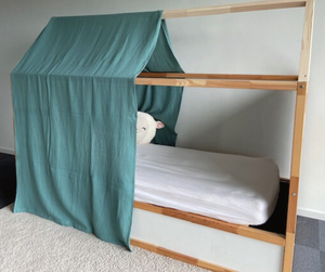 
            
                Charger l&amp;#39;image dans la galerie, Ciel de lit vert pour lit cabane Kura Ikea
            
        