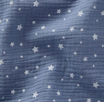 Cabinebedhemel Blauw sterpatroon