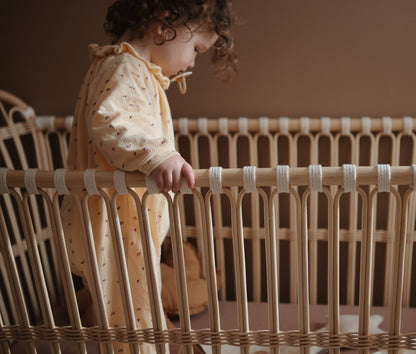 Lit bébé en rotin Frederick - Coton
