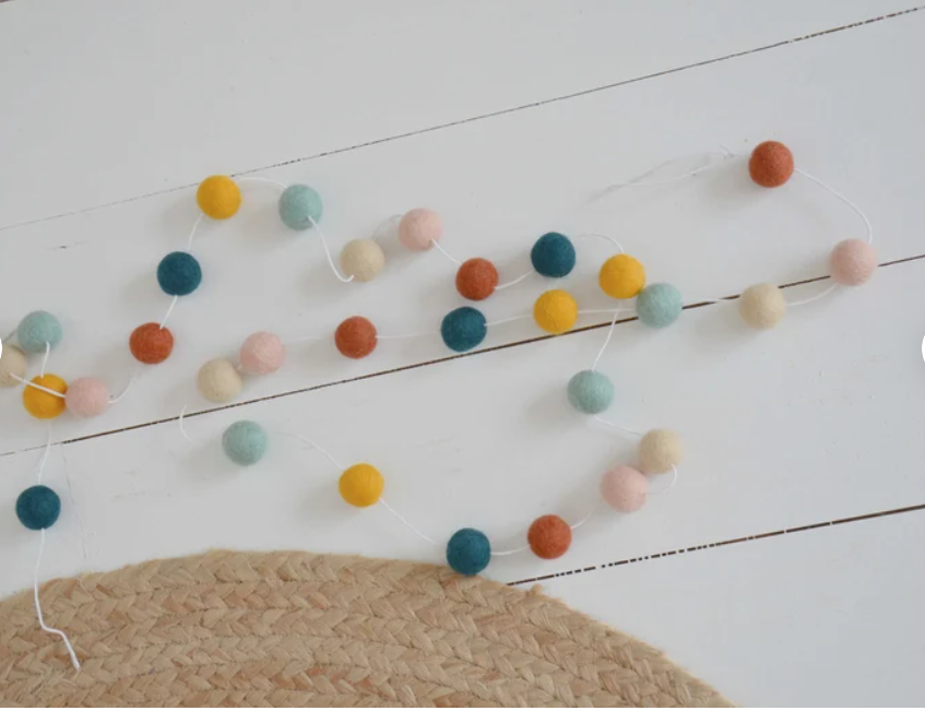 Slinger voor kinderkamer - Blauw &amp;amp; Oker