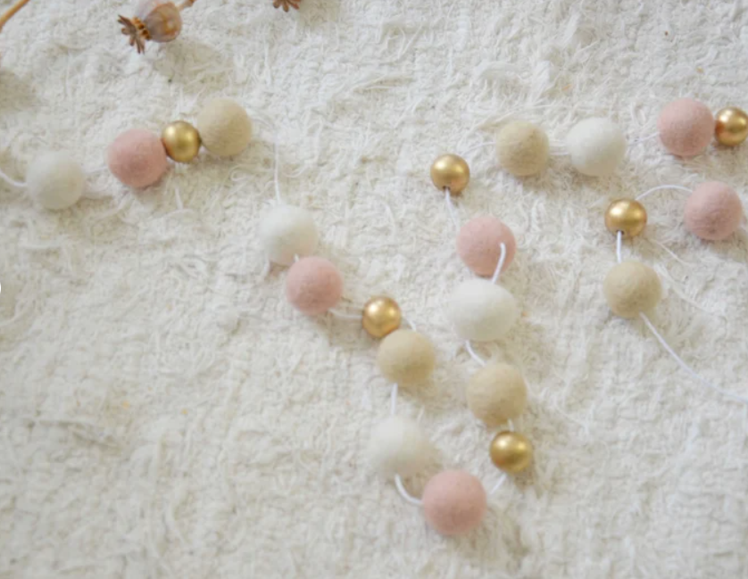 Slinger voor kinderkamer - Rosé Goud &amp;amp; Wit