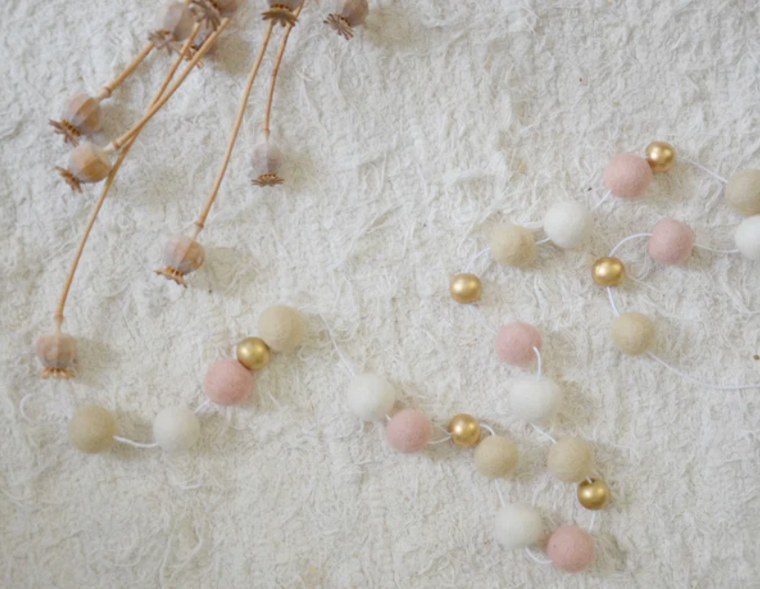 Slinger voor kinderkamer - Rosé Goud &amp;amp; Wit